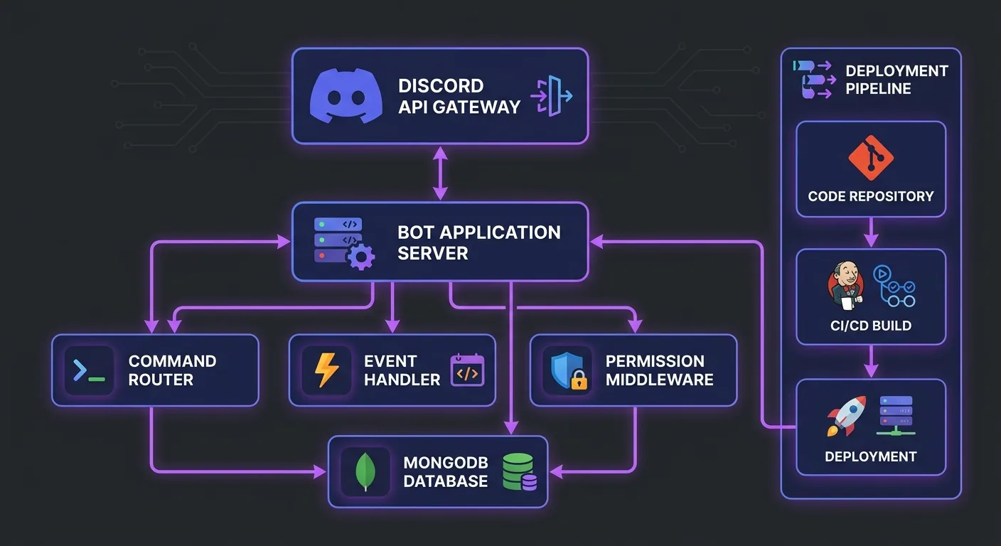 Sơ đồ kiến trúc Discord bot