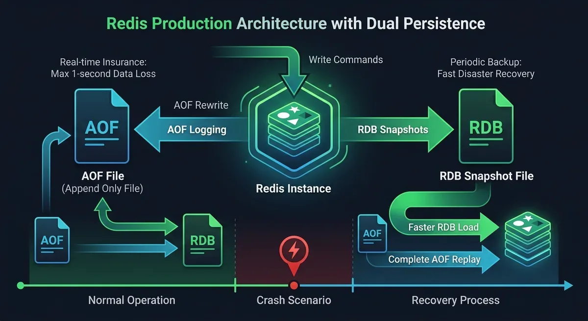 Redis persistence architecture for production