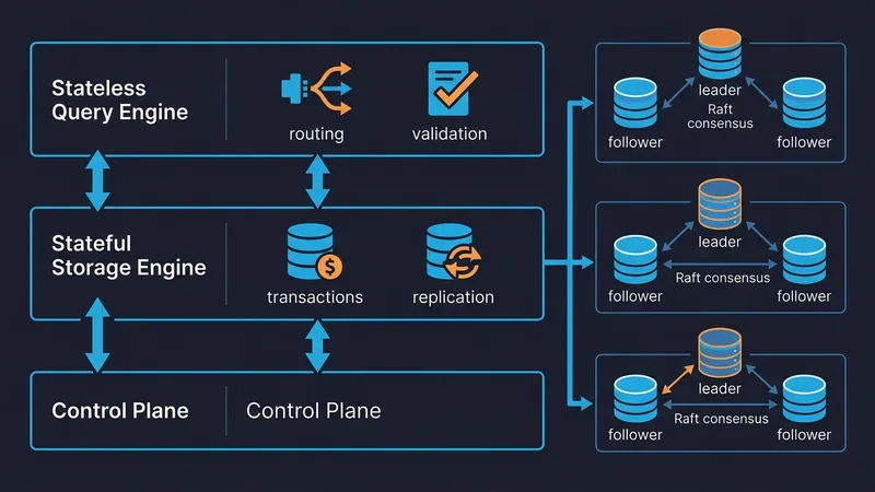 Sơ đồ kiến trúc 3 layer của Uber database
